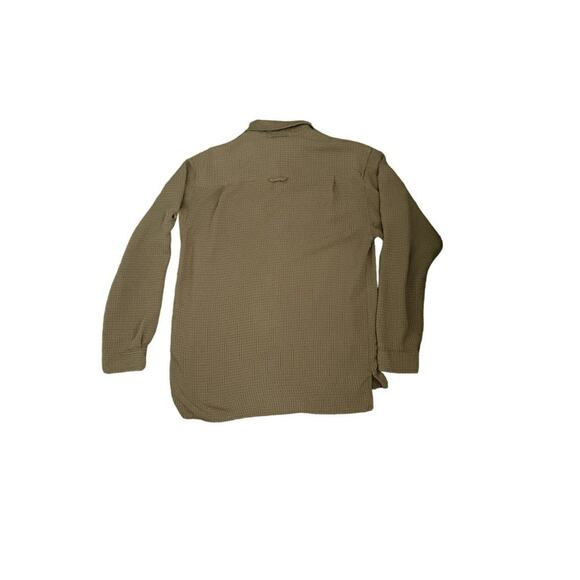 The North Face LS Hiking Shirt Tan/Blue Checked Modal Blend Men's Size M - Picture 8 of 9